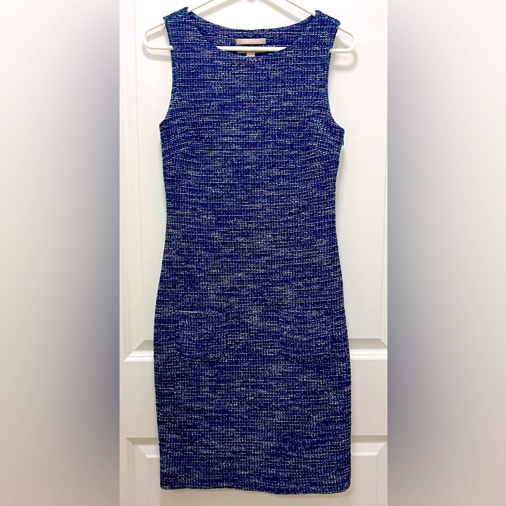 Banana Republic Sleeveless Navy Tweed Dress - Size 4
